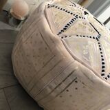 Leather pouf