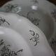 Set of 6 deep plates in half porcelain from Lunéville.