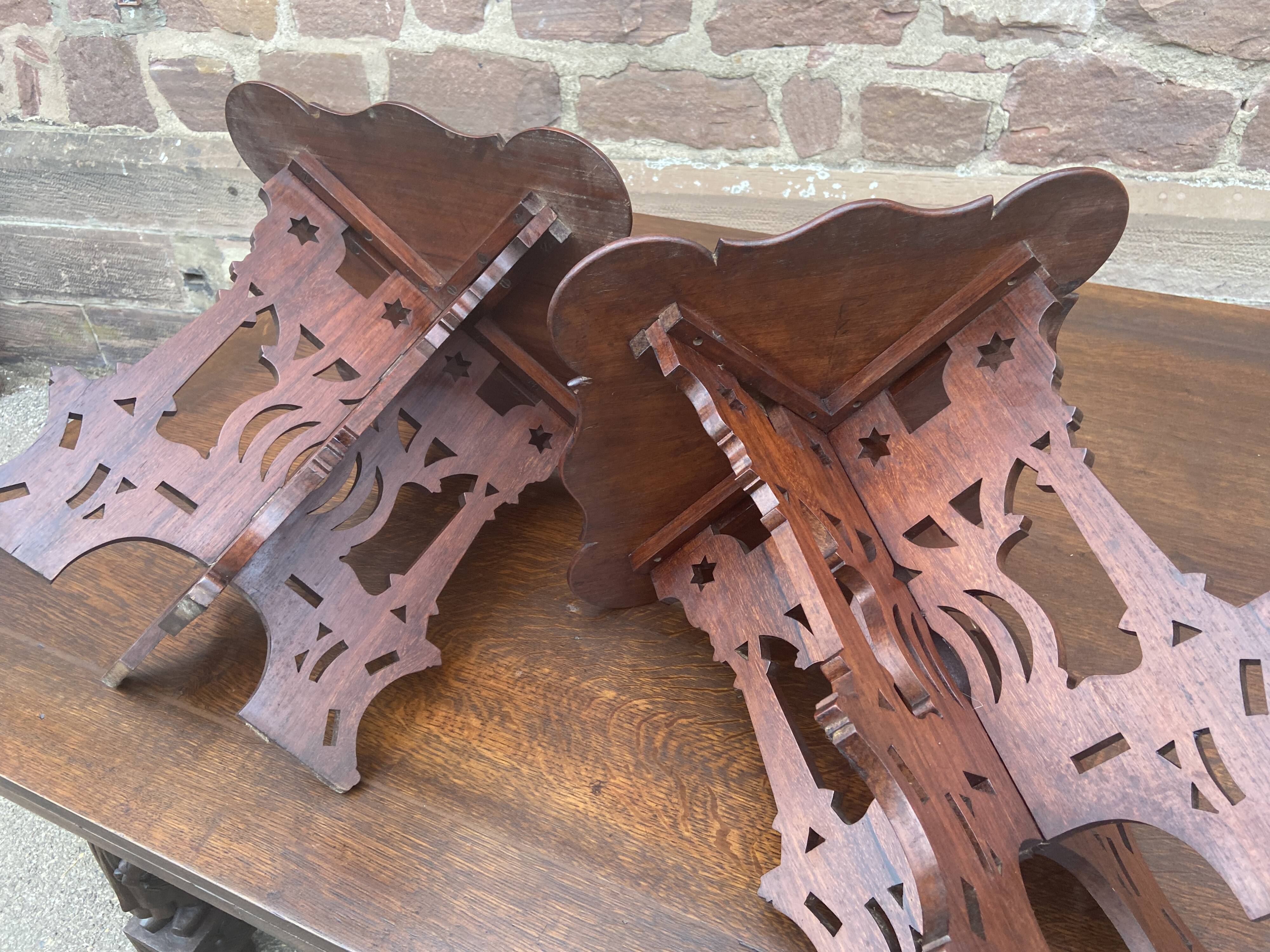 Pair of bedside tables Syrian rosewood vintage 1930