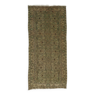 Turkish Anatolian Handmade Vintage Area Rug 195 cm x 90 cm
