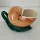 Pair of snail-shaped bowls and their leaf-shaped saucers – 1950s-1960s