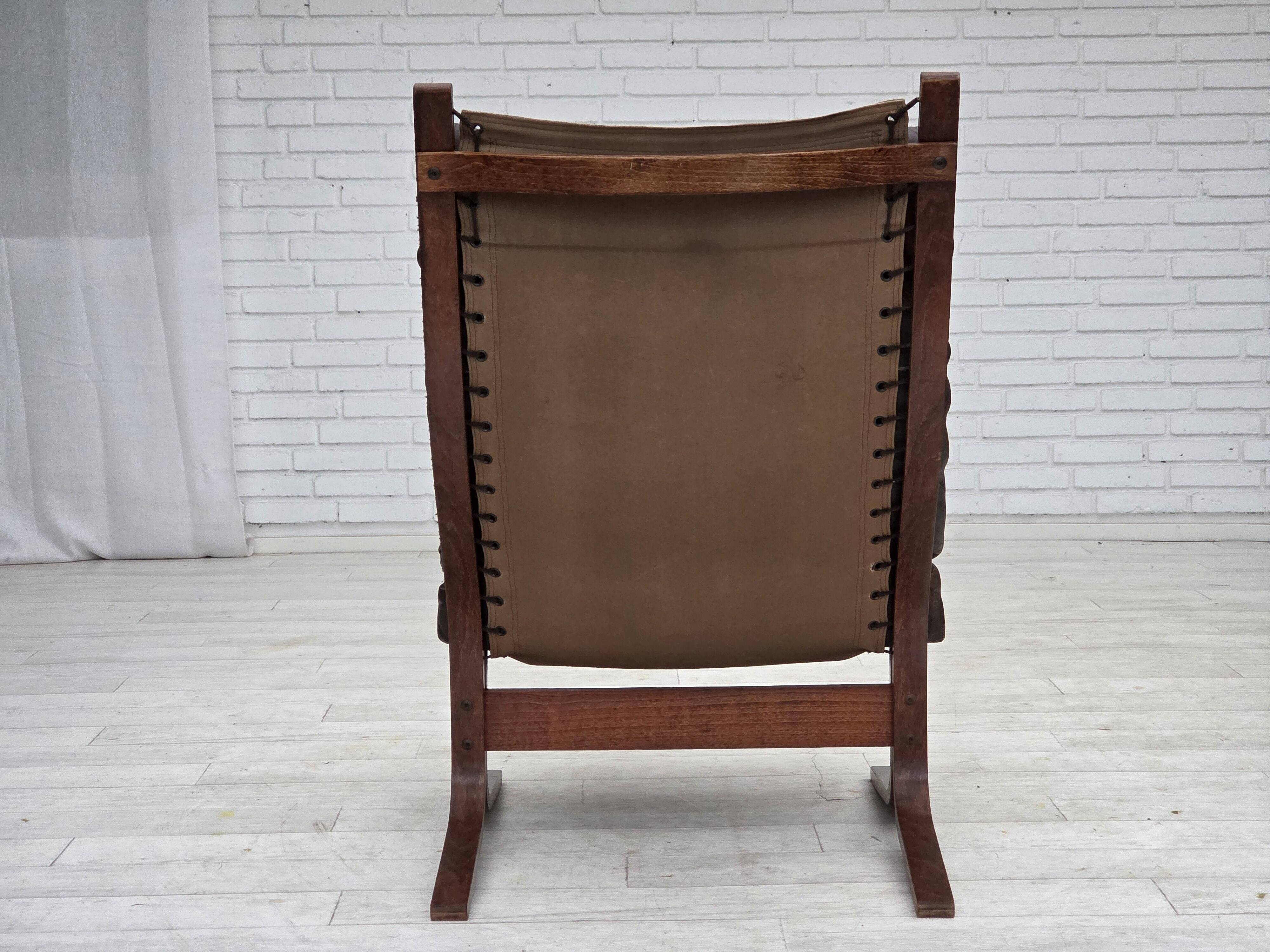 1970s, Norwegian design by Ingmar Relling, model "Siesta", leather.