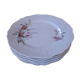 5 vintage plates in Sologne porcelain