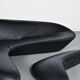 "Moon System" canapé in black leather, Zaha Hadid for B&B Italia, 2007