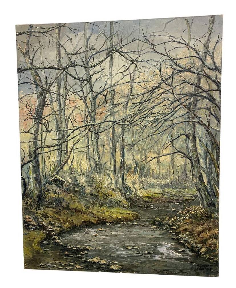 Oil painting on canvas Maurice BERNARD