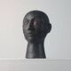 Rare buste en céramique de portrait Wunderkammer