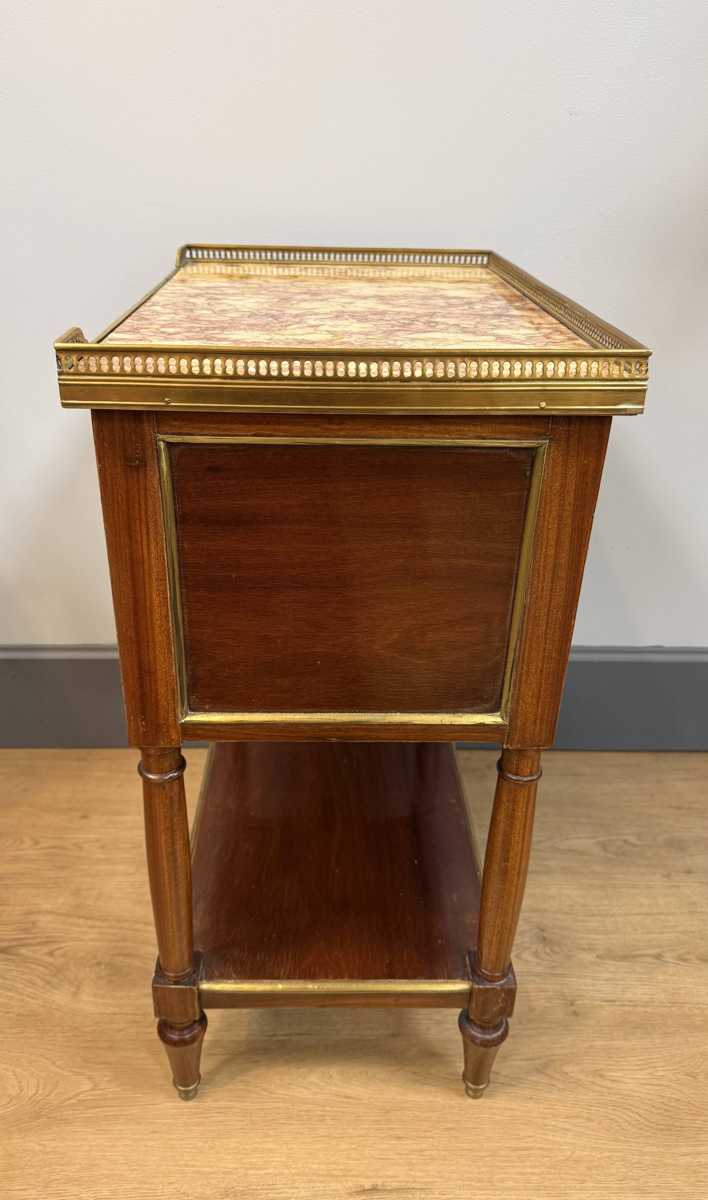 Mahogany chiffonnier in Louis XVI style.