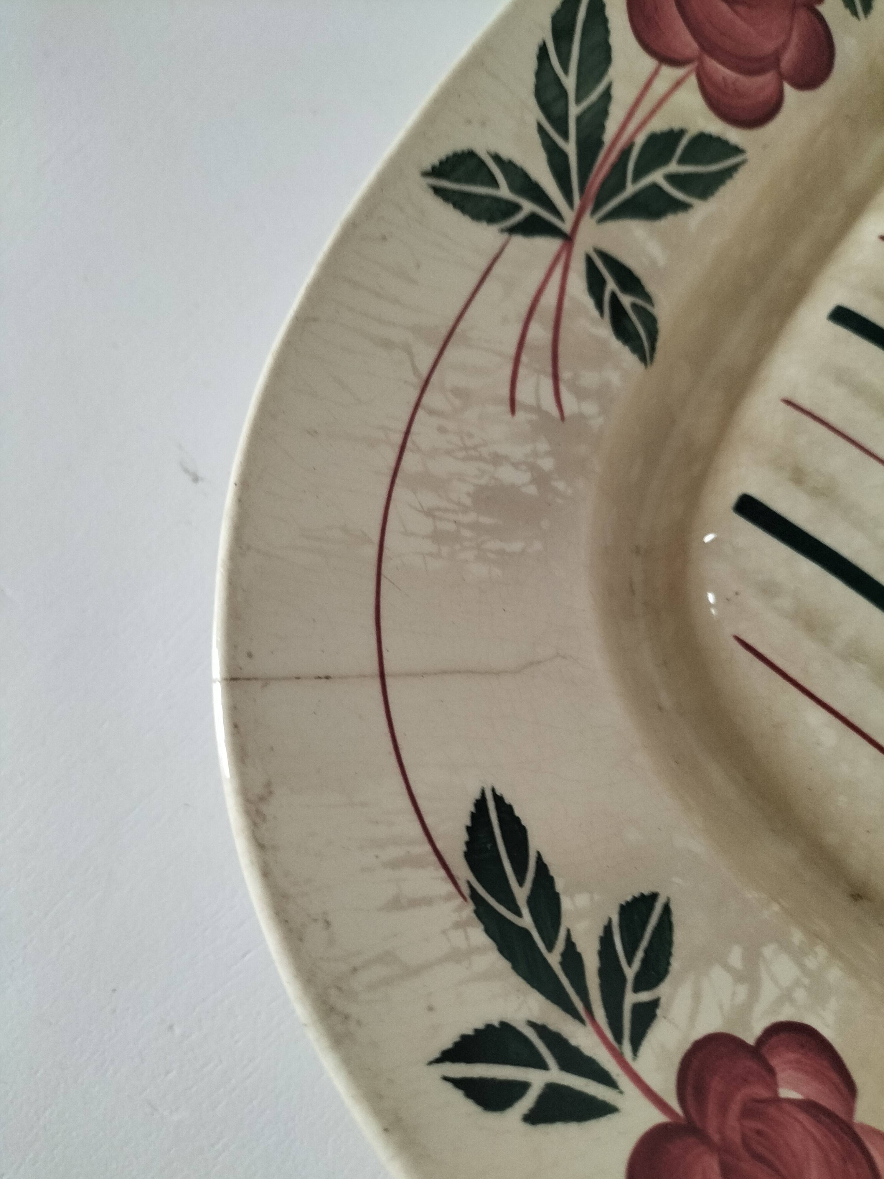 Asparagus dish HBC (Hippolyte Boulenger & Cie), 1920-1955