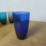 Seven glasses Harlequin for orangeade.