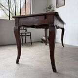 Table de ferme bureau noyer XIXème