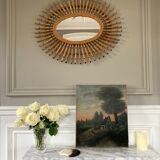 Oil on landscape canvas