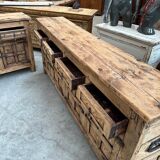 Pair of brutalist sideboards