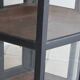 Antique black hexagonal display cabinet – 180 cm