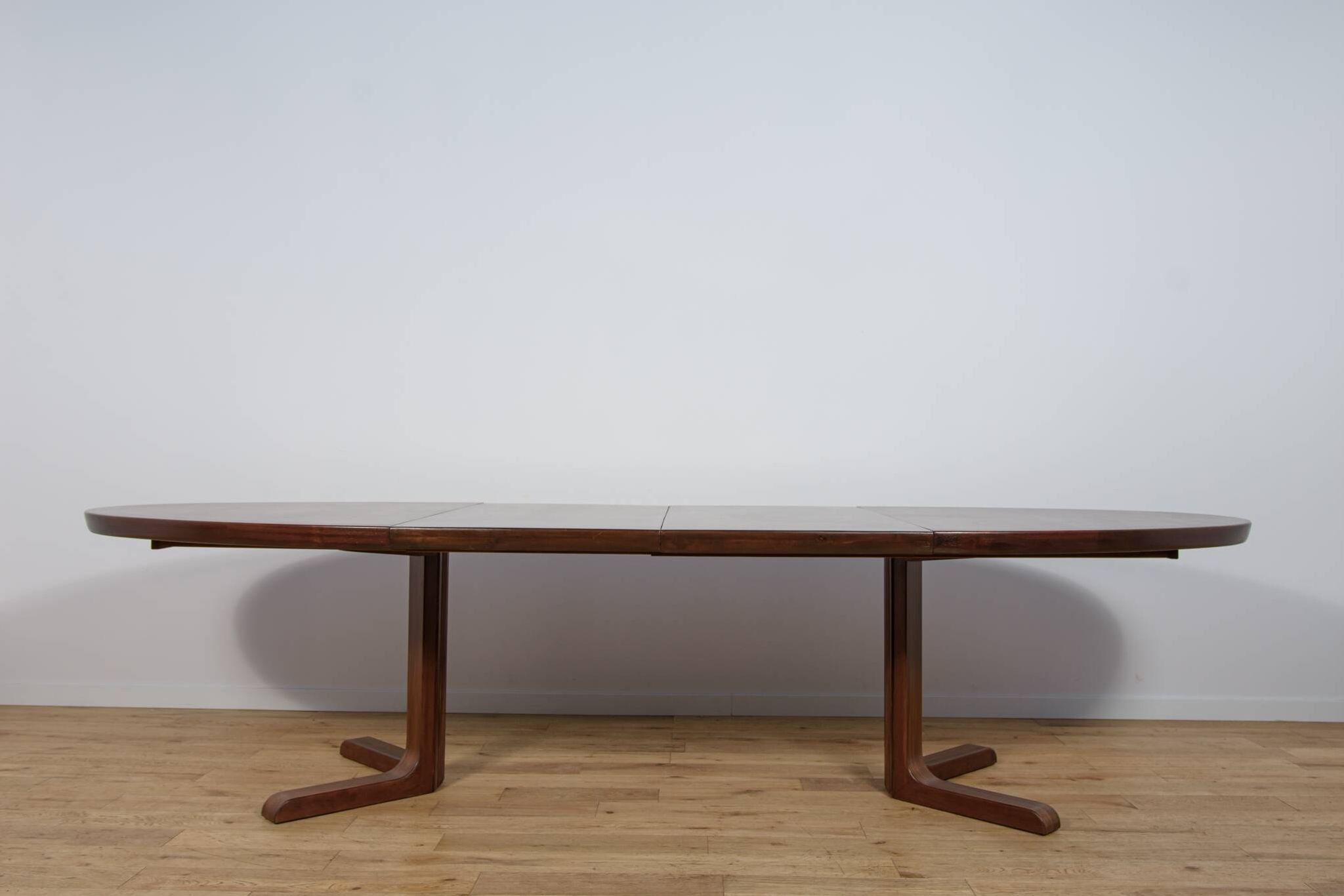 Mid-Century Oval Rosewood Extending Dining Table by Skovby, Denmark, 1960s