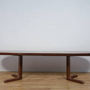Mid-Century Oval Rosewood Extending Dining Table by Skovby, Denmark, 1960s