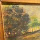 Antique painting from the late 19th century - Oil on panel in the Barbizon style.