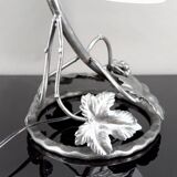 Wrought Iron Lamp, "Vine", Muller Frères Lunéville, Art Deco, c. 1930