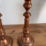 Vintage copper candlesticks