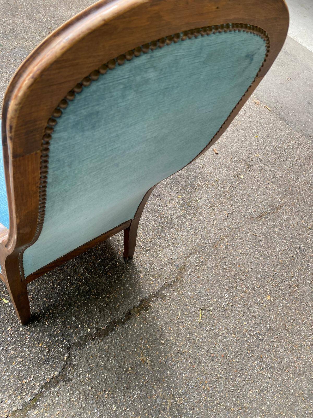 Fauteuil Voltaire Louis Philippe d'époque XIXe siècle