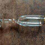 Set of 4 crystal champagne flutes