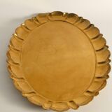 Hollywood Regency Large Oval Brass Tray by Firma Lars Holmström, Sweden 1940's