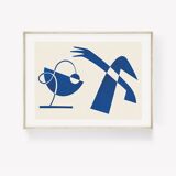 The Swan Song, Limited Edition, Minimalist Abstract Art Poster