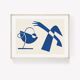 Le chant du cygne, édition limitée, affiche d'art abstrait minimaliste