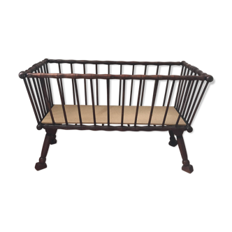 Turned wood cradle