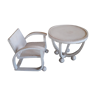 Chair and table for child art deco
