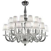 Chandelier en verre de Murano transparent par Simoeng pour Simoeng