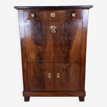 Secretary with doors from the Directoire period in Mahogany