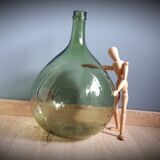 Demi-john 10L round light green sling neck