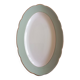 Plat ovale Villeroy & Boch Mettlach céladon et or
