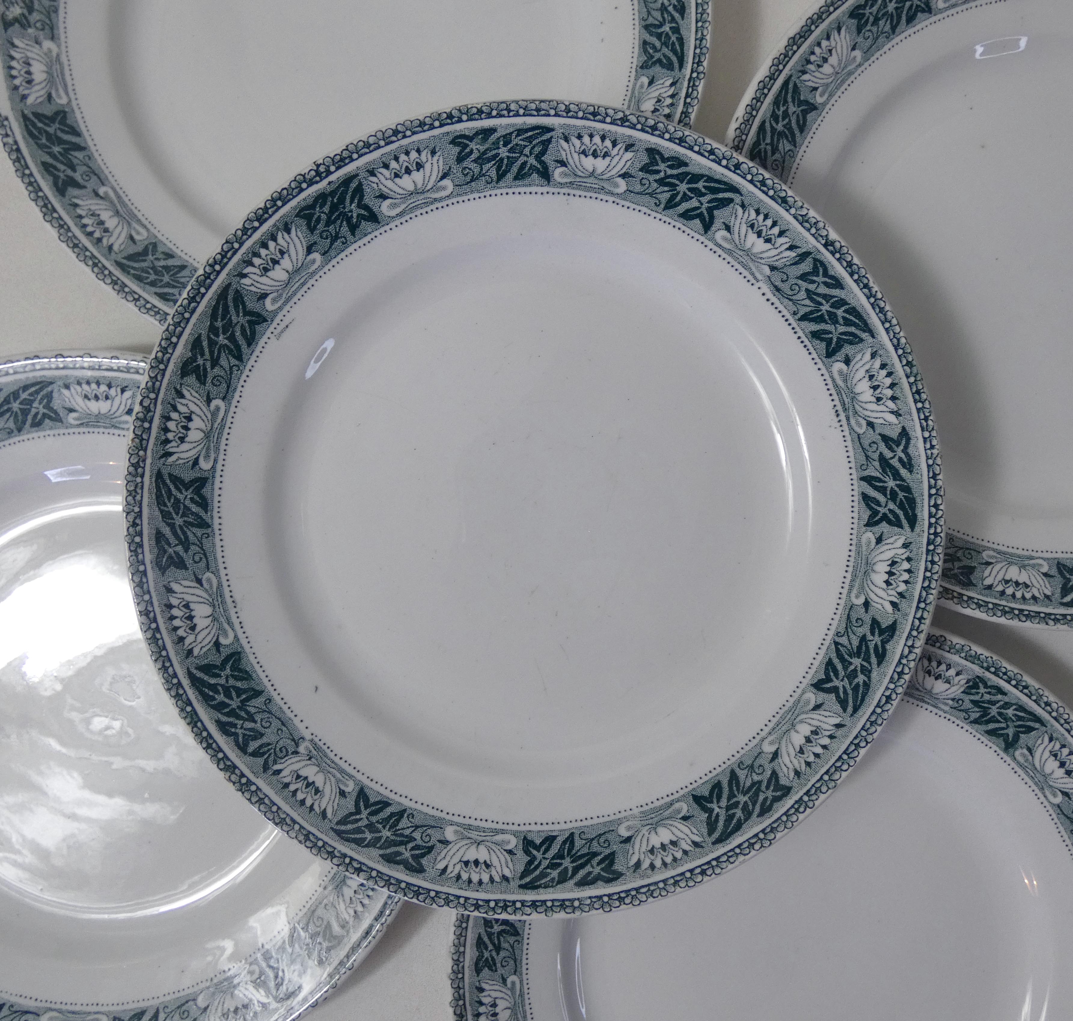 6 flat plates lotus, terre de fer