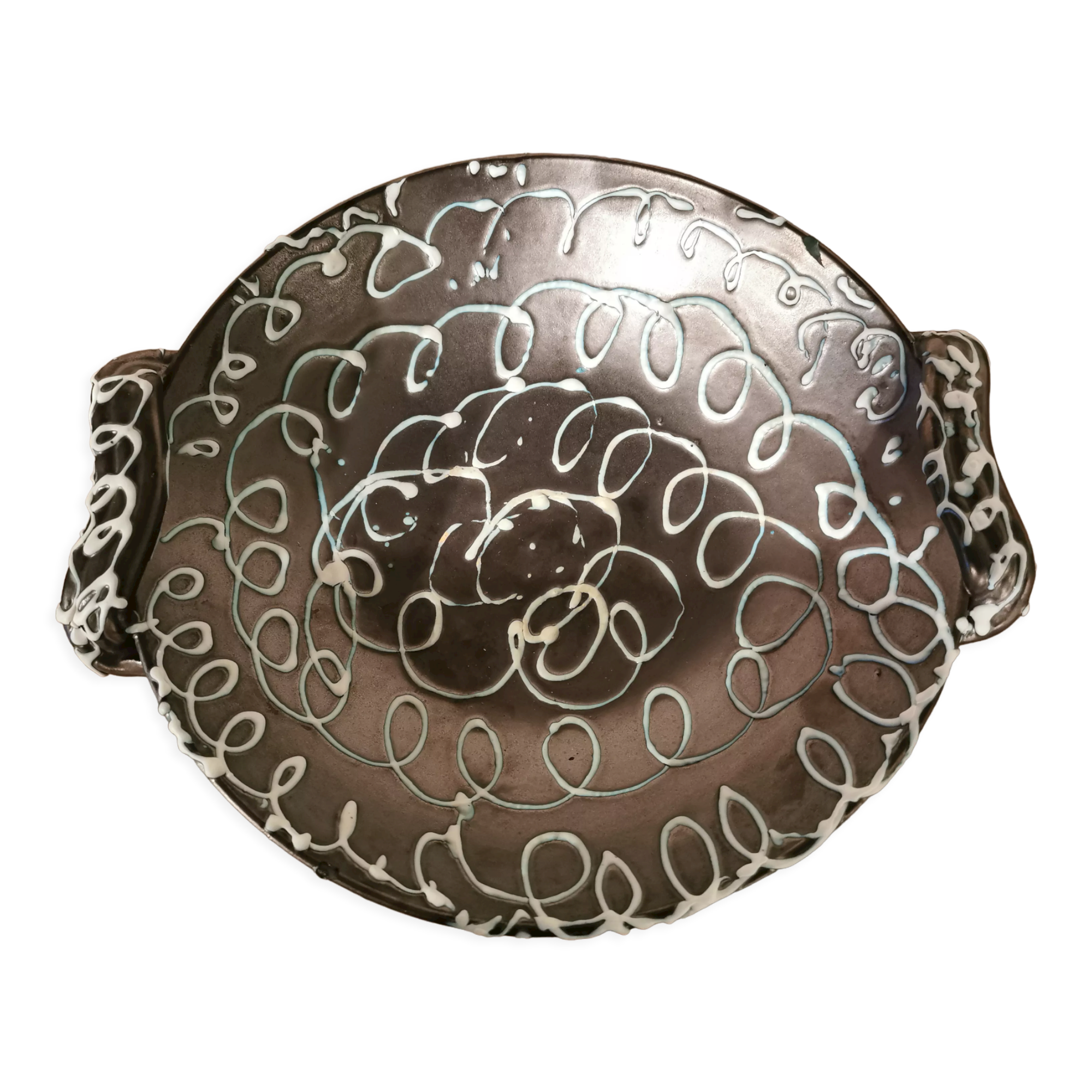 Plate Vallauris signed Lunetta