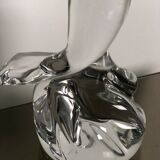Presse papier oiseau sculpté en cristal DAUM