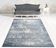 Tapis bleu vintage 2x3 m