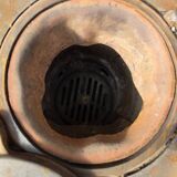 Godin enameled cast iron stove for coal and wood