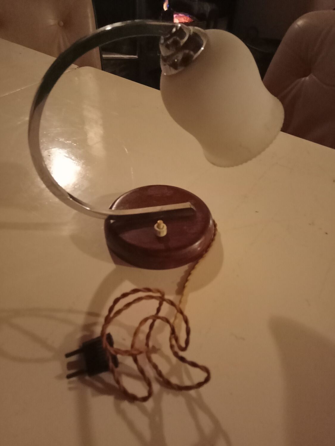 Art Deco opaline lamp