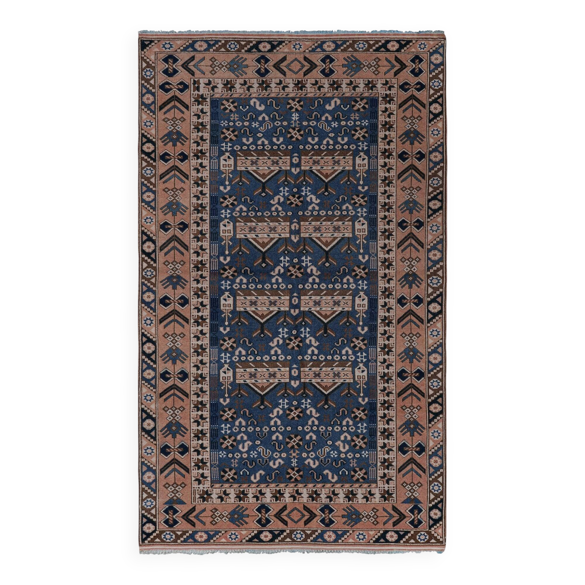 Vintage Turkish Oushak rug 143x247 cm