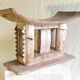 Antique wooden stool african art ashanti from ghana