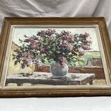 Signed painting Oil on canvas dimensions: height - 48 cm - width - 56 cm -
