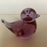 Purple pink glass bird paperpress