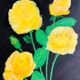 Bouquet de roses jaunes