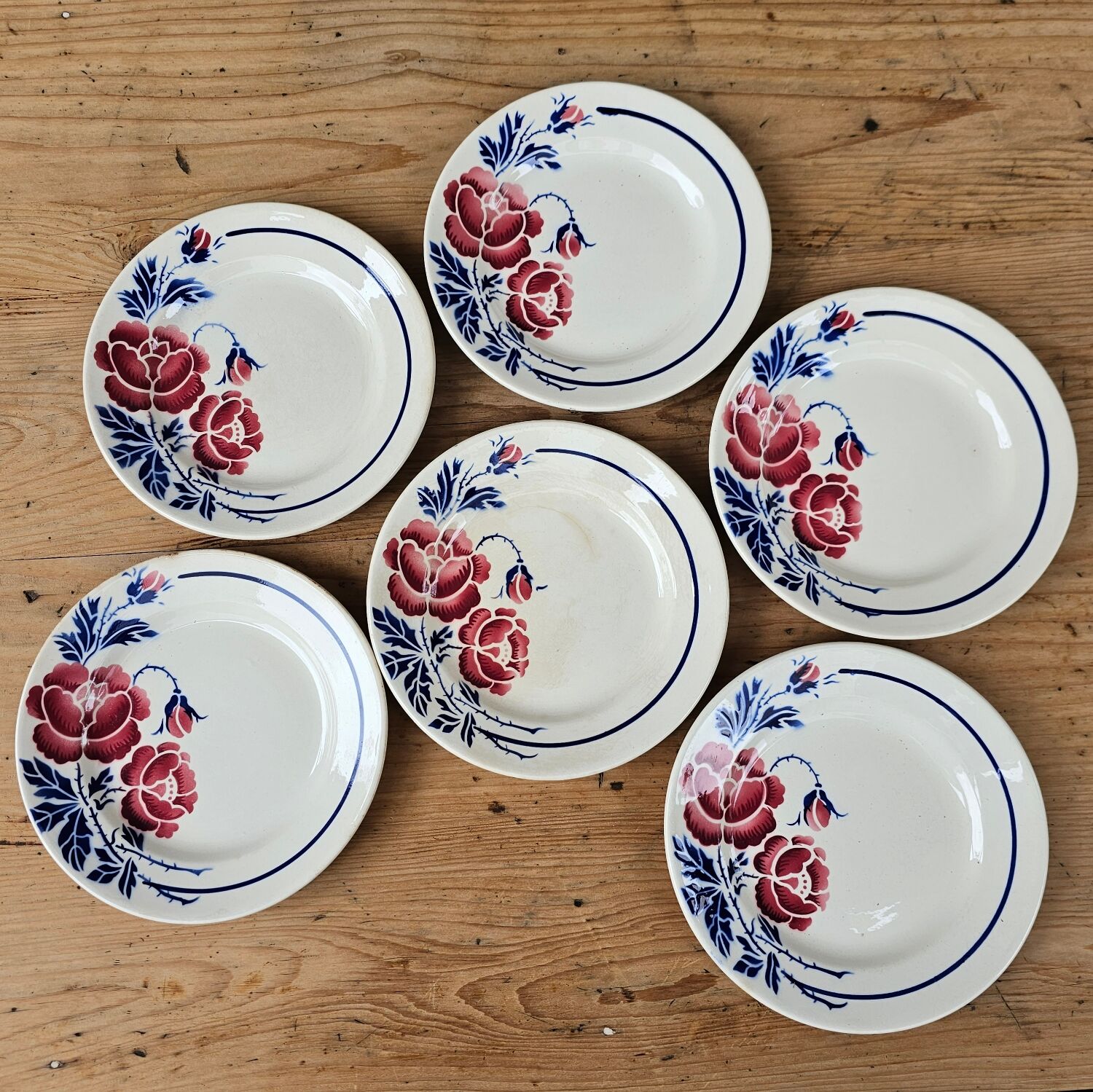 Dessert plates Eugène Sarreguemines