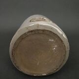 Vase signed in glazed earthenware ceramic 1960 gray background