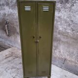 Industrial locker army green wardrobe