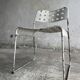 White Lacquered Steel Omstak Chair by Rodney Kinsman for Bieffeplast (1971) Industrial Sled Base