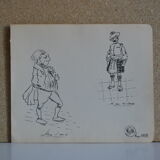 Drawing in indian ink circa 1910