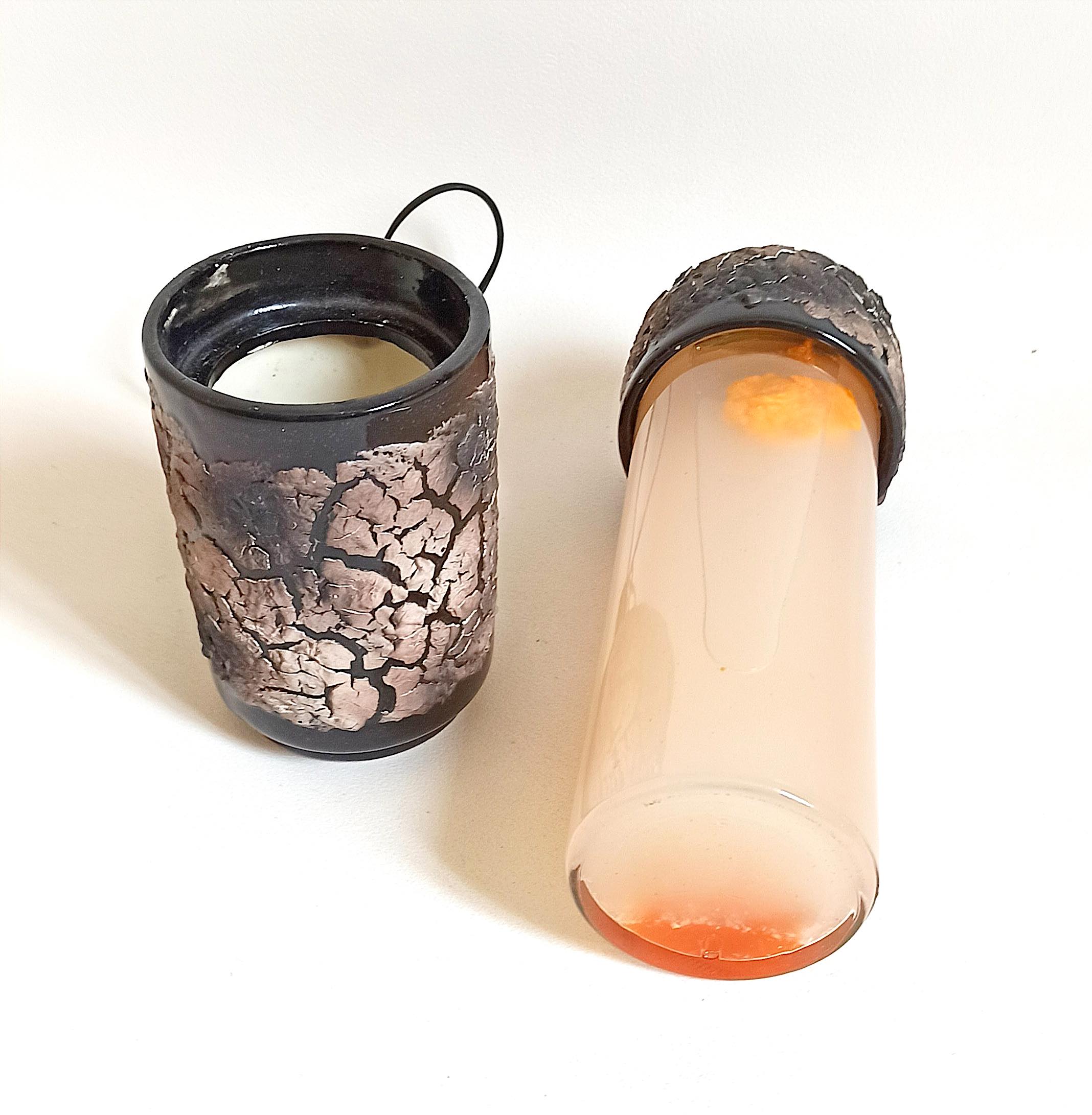 Ceramic lamp Fat Lava Luc Vallauris 70s